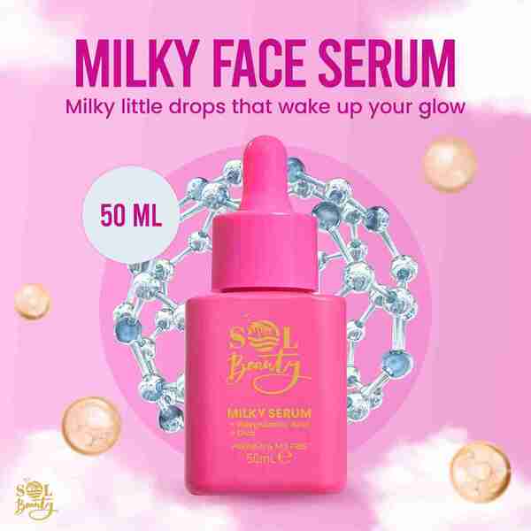 Sol Beauty milky face serum 50ml (British brand)