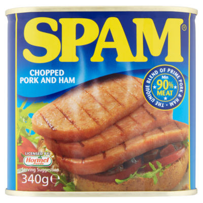 Spam chopped pork and ham canned meat 340g (British brand)