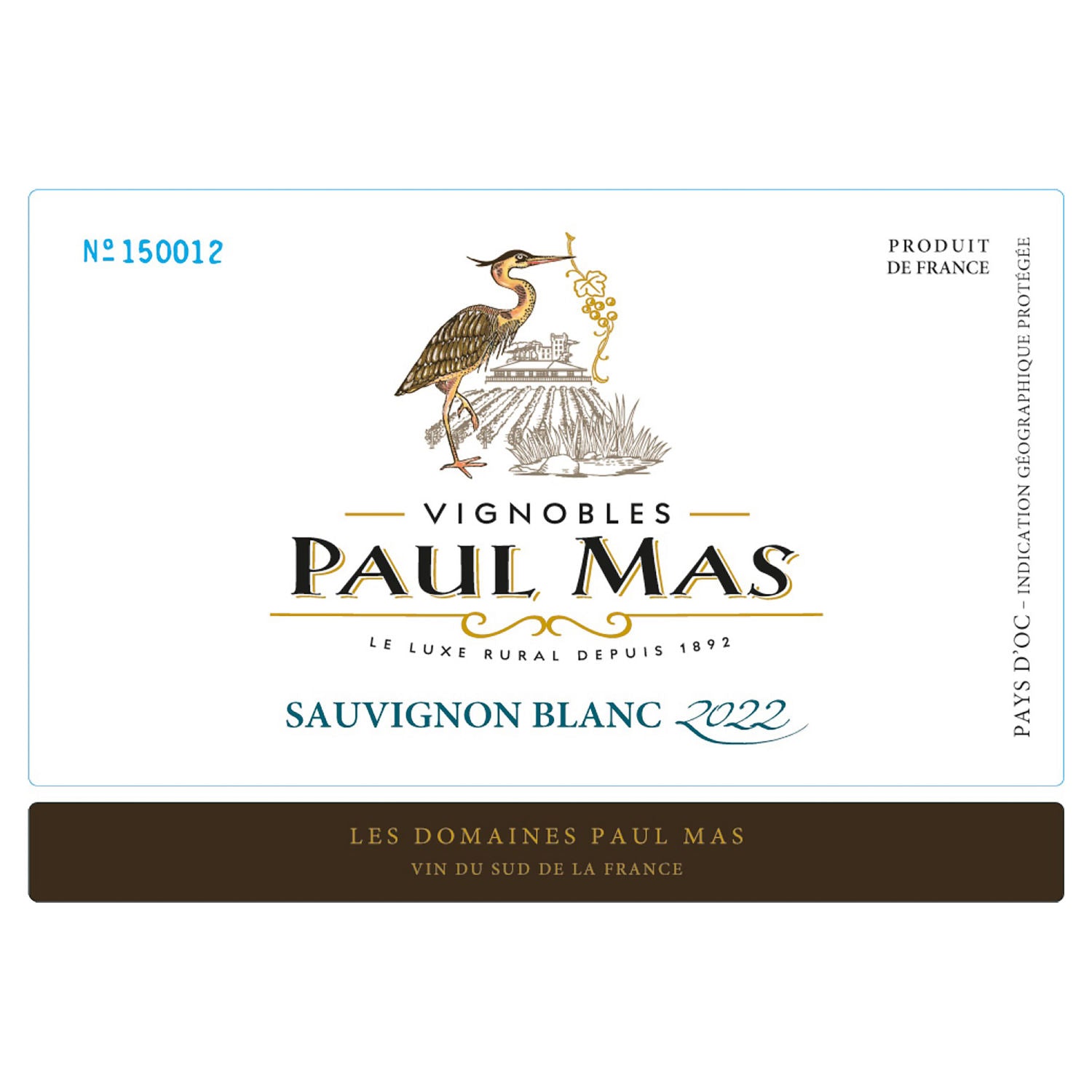 Paul Mas Sauvignon Blanc wine 75cl, imported from the UK