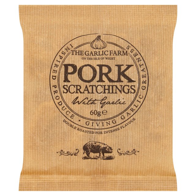 The Garlic Farm Pork Scratchings   60g