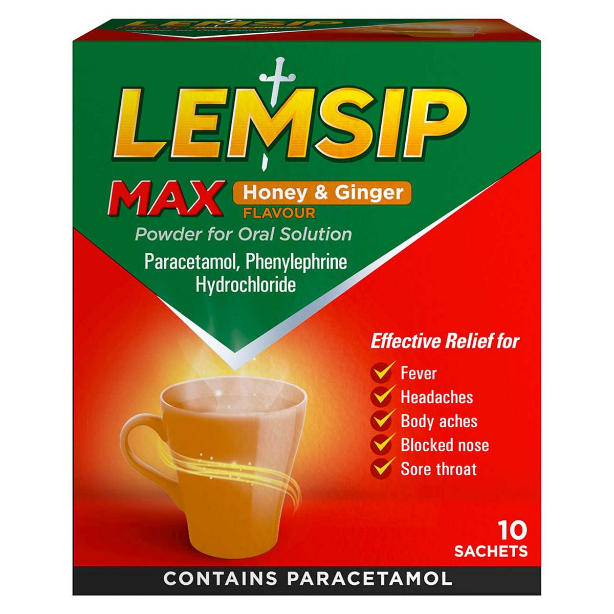 Lemsip Max Honey & Ginger Powder For Oral Solution - 10 Sachets GOODS Boots   