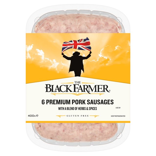 The Black Farmer Premium Pork Sausages   400g GOODS M&S   