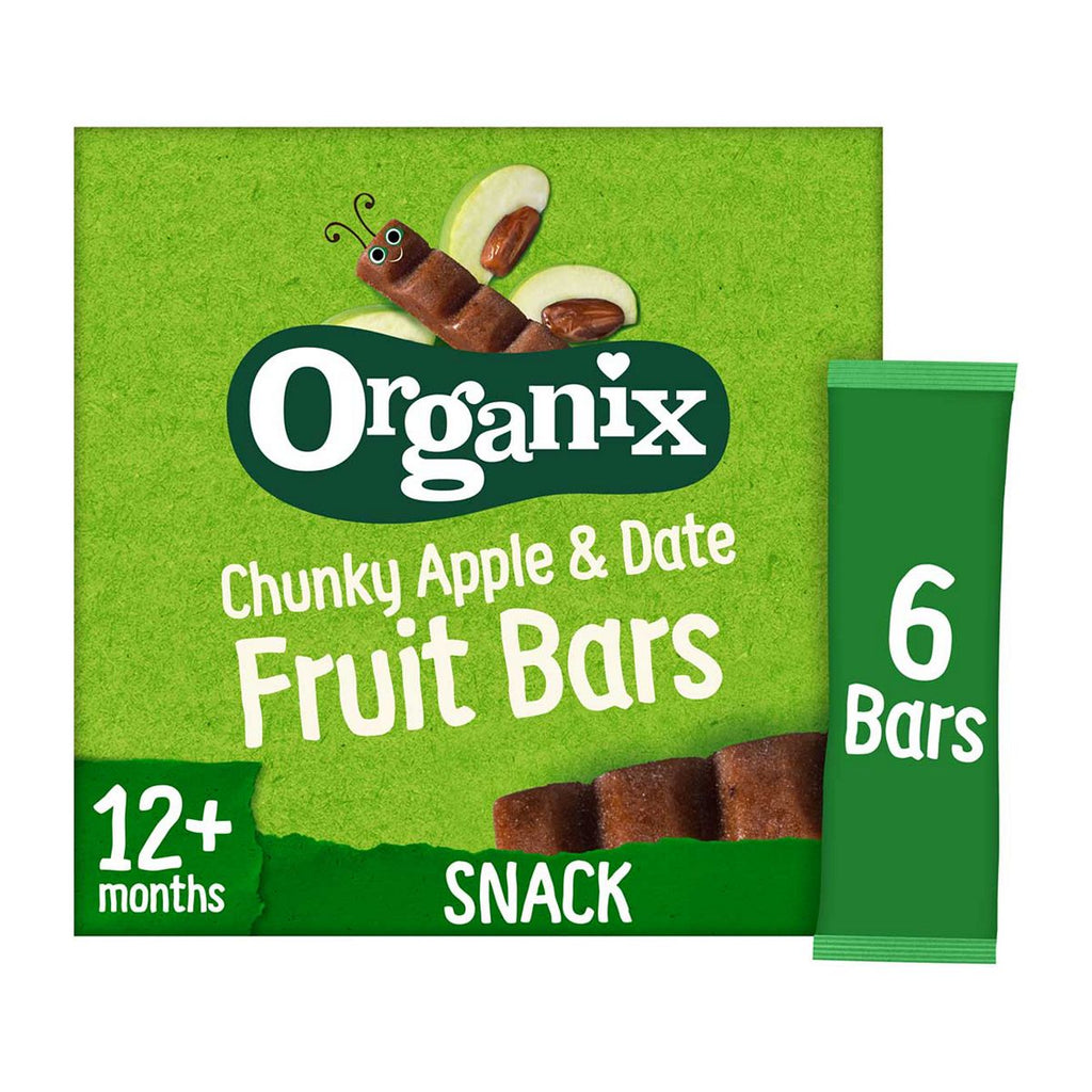 Organix Apple & Date Organic Fruit Snack Bar Multipack 6x17g