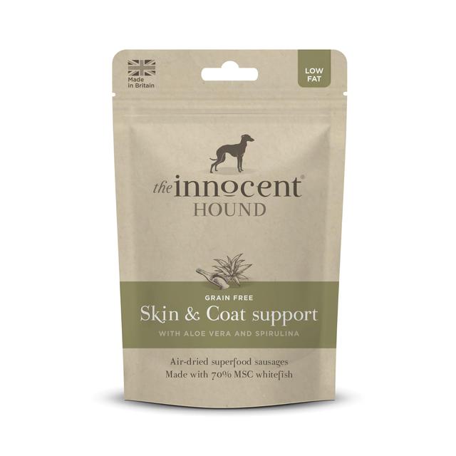 The Innocent Hound Dog Treats Skin and Coat Support Superfood Sausages   100g GOODS M&S   