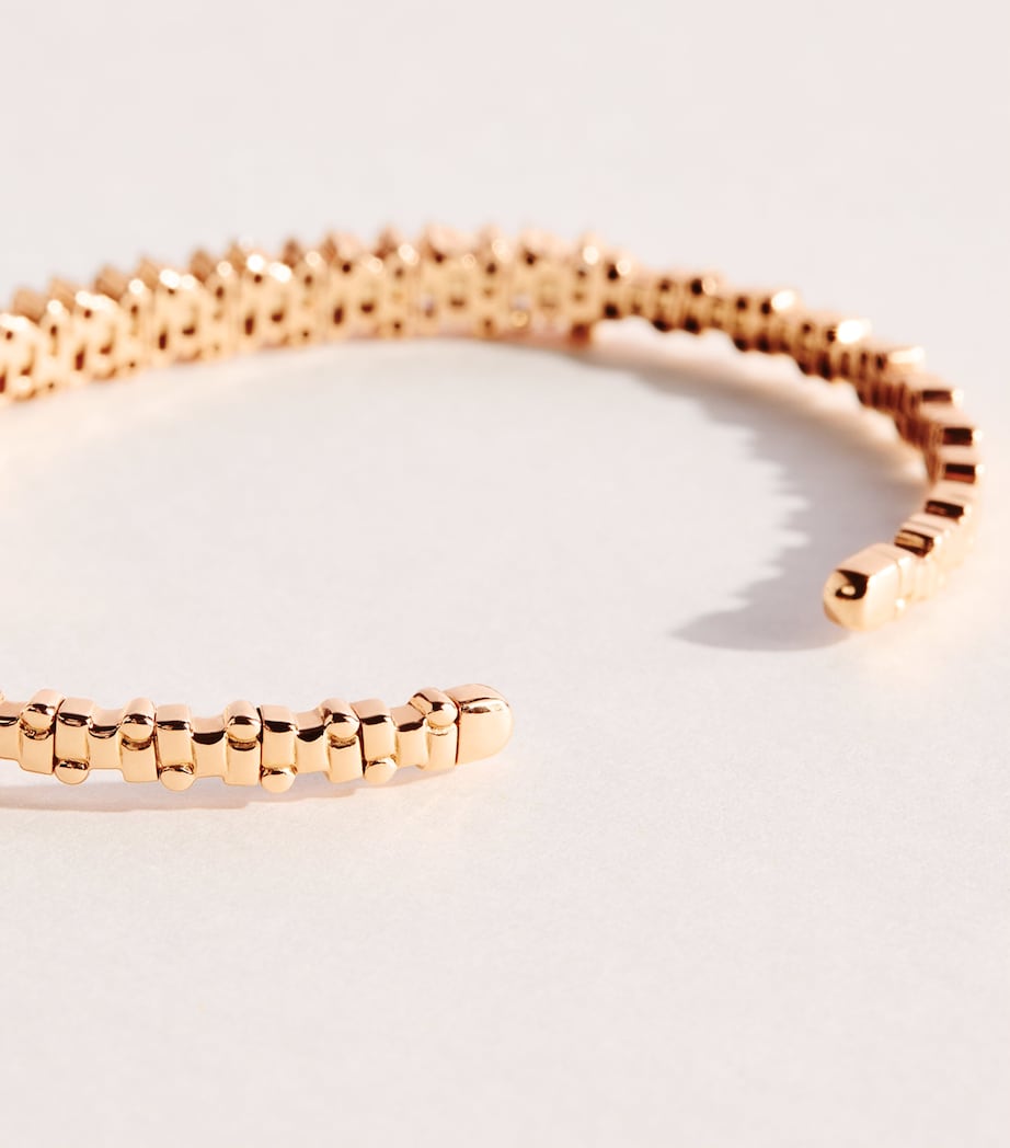 Suzanne Kalan rose gold diamond bangle (British brand)