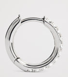 Spinelli Kilcollin single white gold diamond hoop earring, UK version