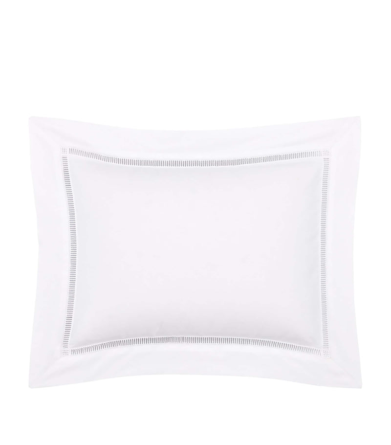 Yves Delorme Colisée Blanc boudoir pillowcase 31cm x 42cm (British brand)
