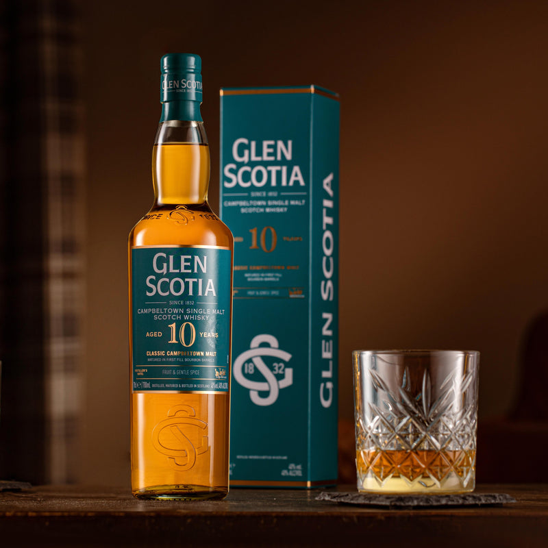Glen Scotia Single Malt Whisky 10 Years 70cl, UK version