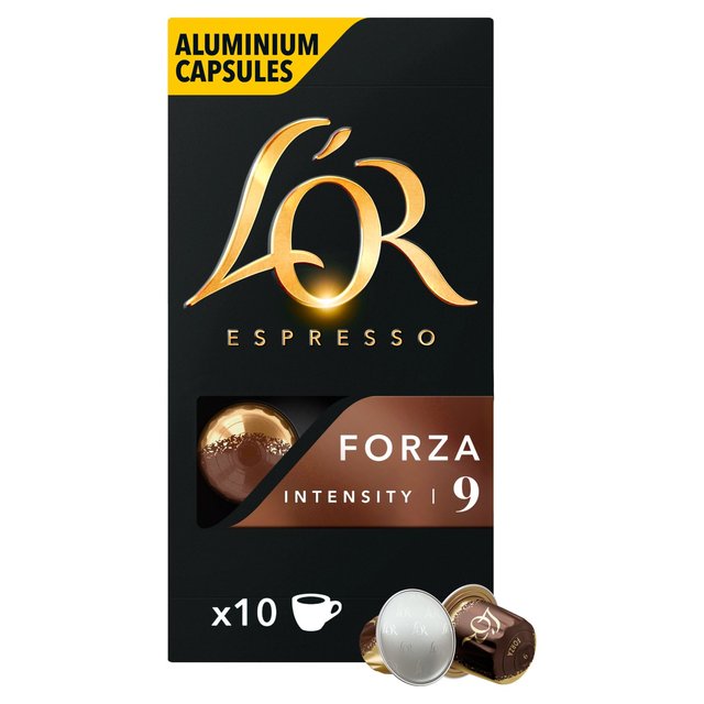 L'OR Forza Coffee Pods x10 Intensity 9   10 per pack GOODS M&S   