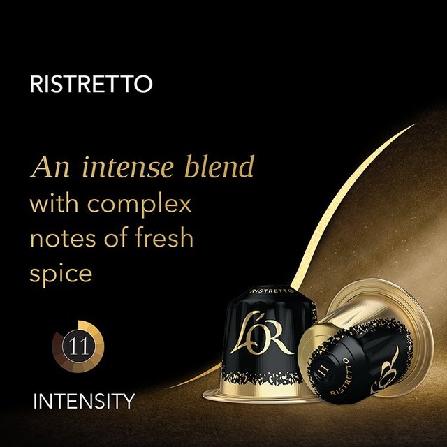 L'OR Ristretto Coffee Pods x10 Intensity 11   10 per pack