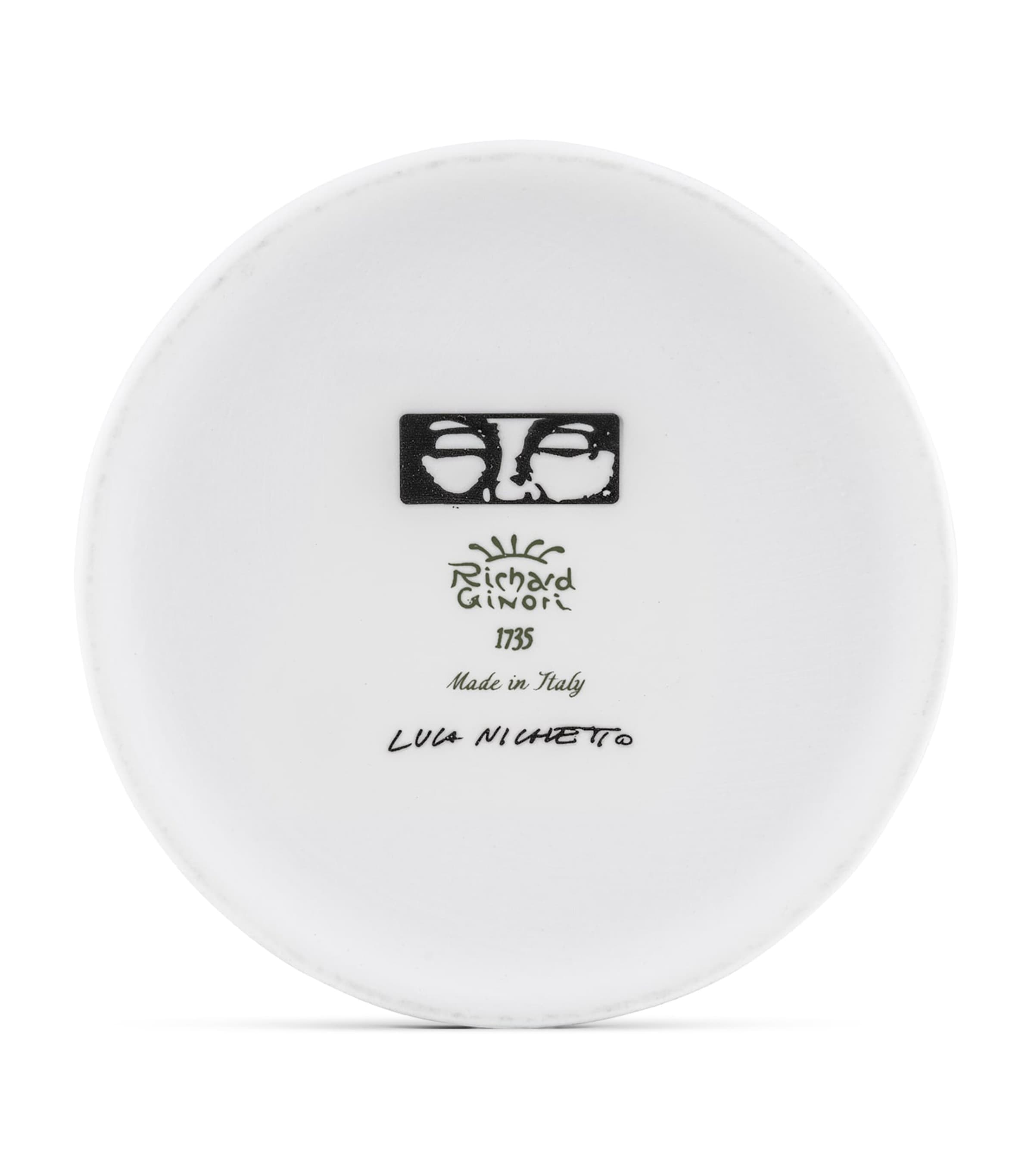 GINORI 1735 porcelain Il Letterato candle holder - British product