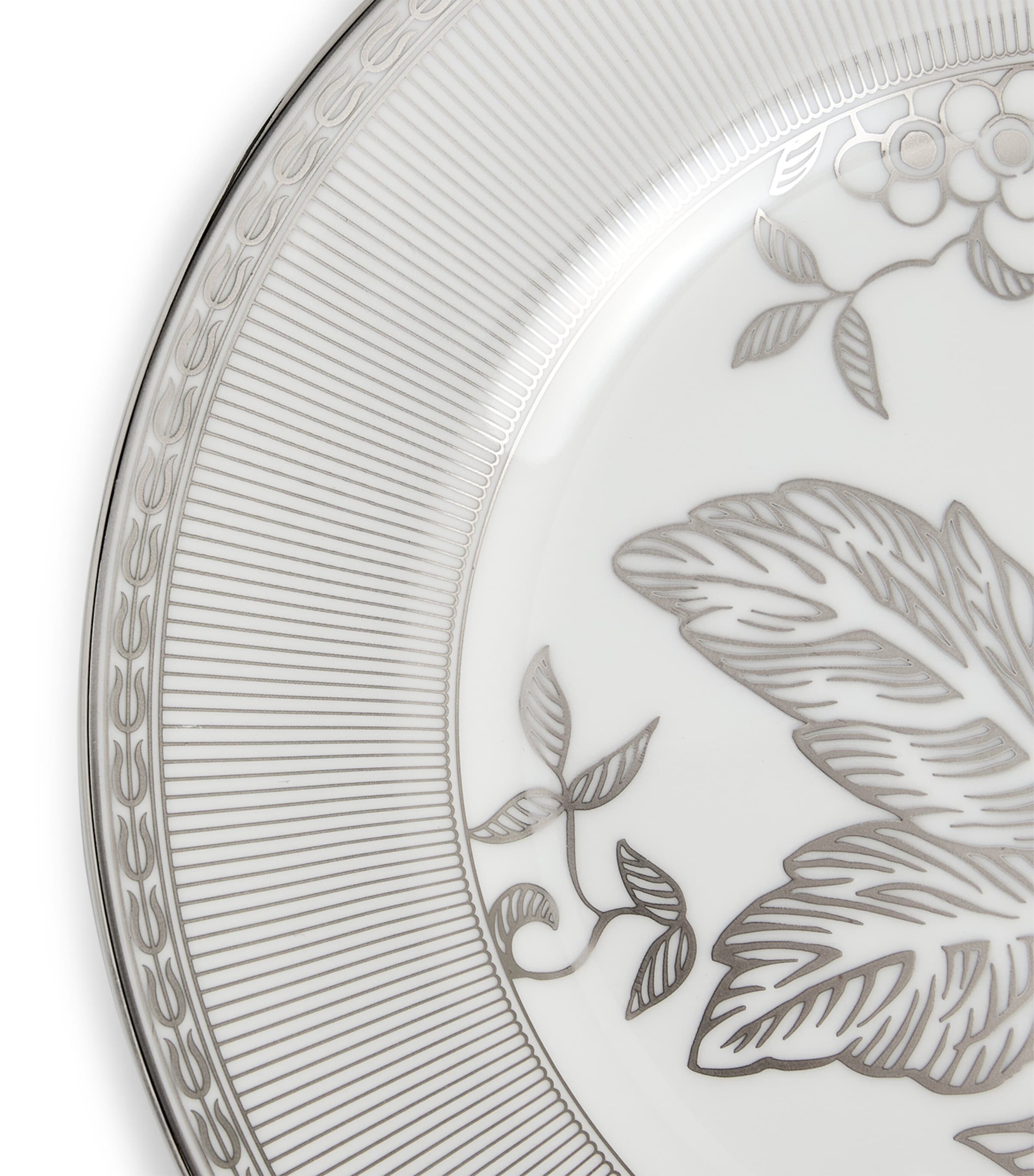 Wedgwood bone china Silver Tonquin plate 20cm (British brand)