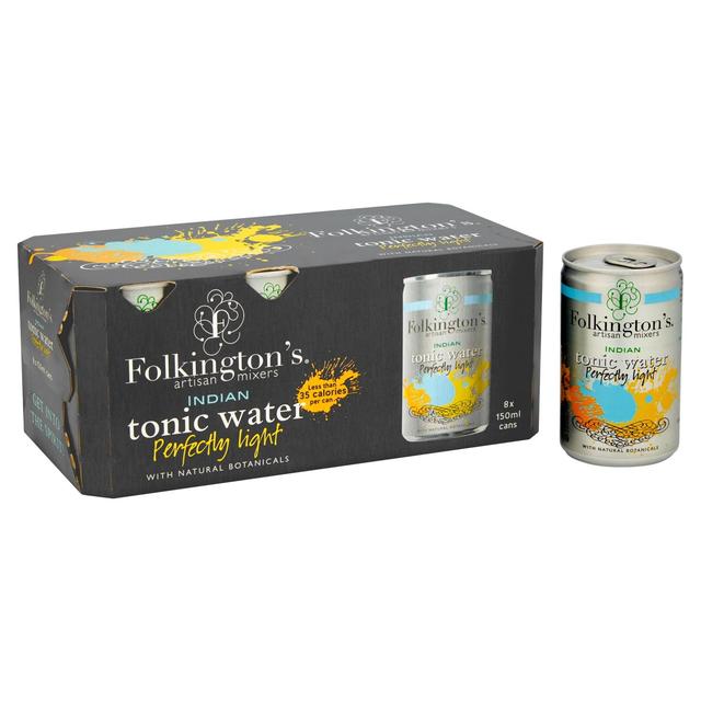 Folkington's Indian Tonic Water Light   8 x 150ml