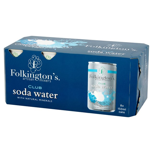 Folkington's Club Soda   8 x 150ml GOODS M&S   