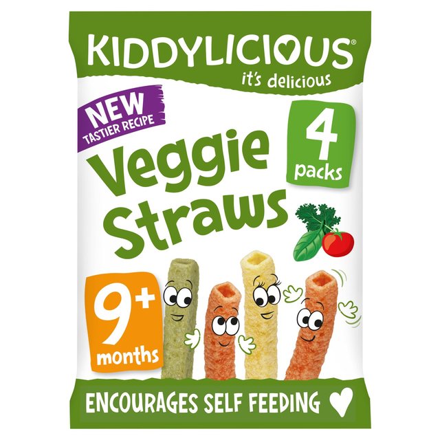 Kiddylicious Veggie Straws Baby Snacks Multi   4 x 12g GOODS M&S   