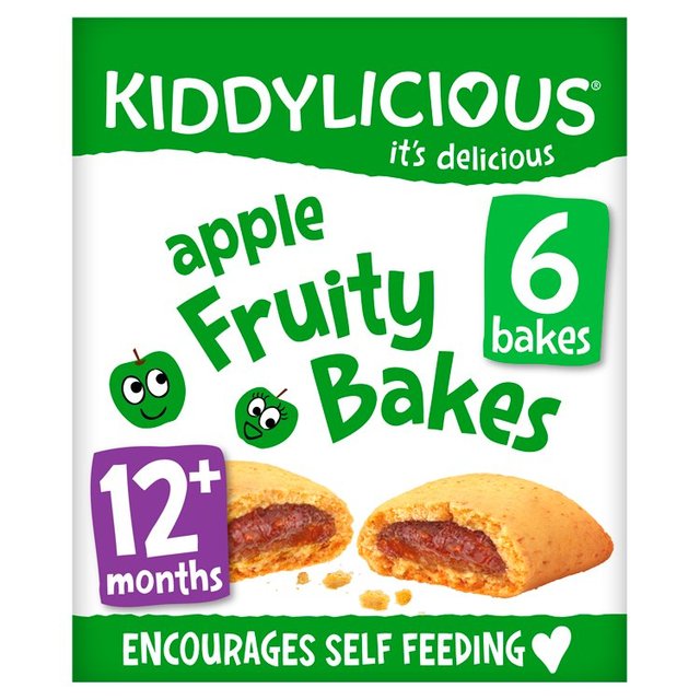 Kiddylicious Apple Fruity Bakes Baby Snacks Multi   6 x 22g GOODS M&S   