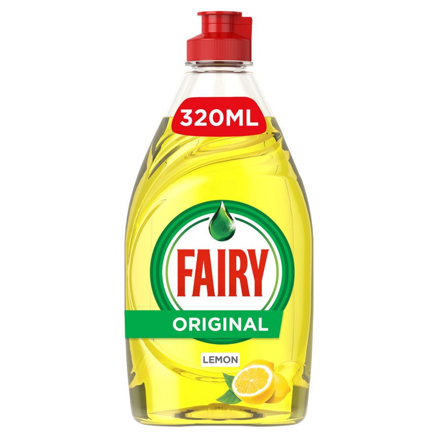 Fairy Lemon Washing Up Liquid with LiftAction Accessories & Cleaning ASDA   