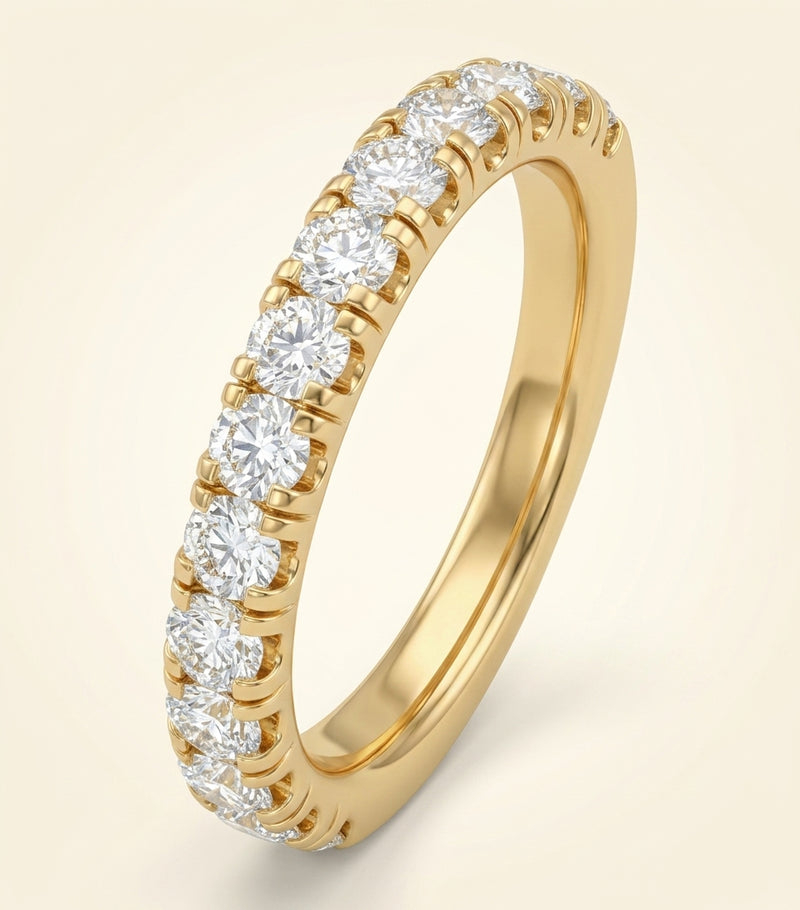 Cartier rose gold diamond wedding band 3.5mm - British product