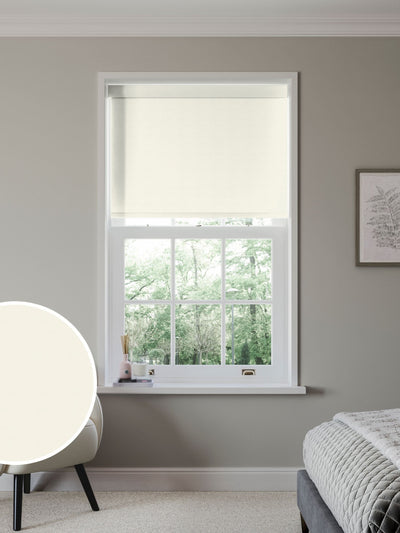 Next Next Cream Plain Blackout Roller Blind- Buy online at McGrocer