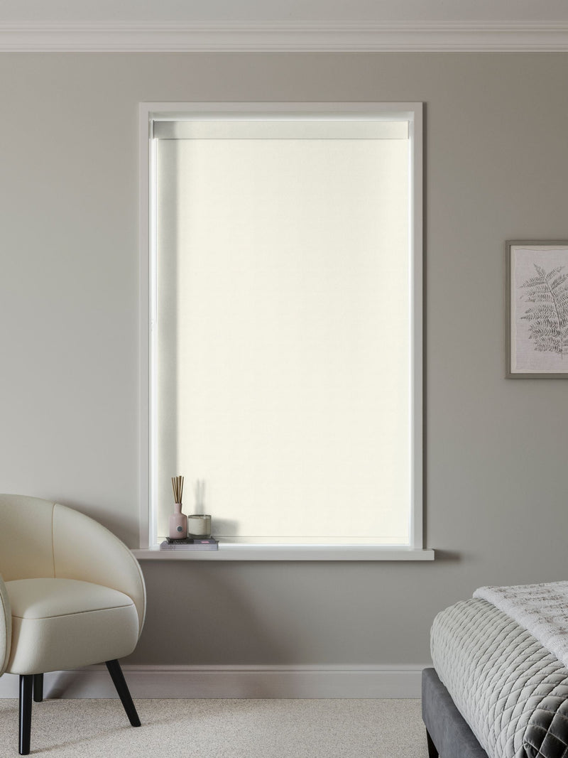 Next cream blackout roller blind, imported from the UK