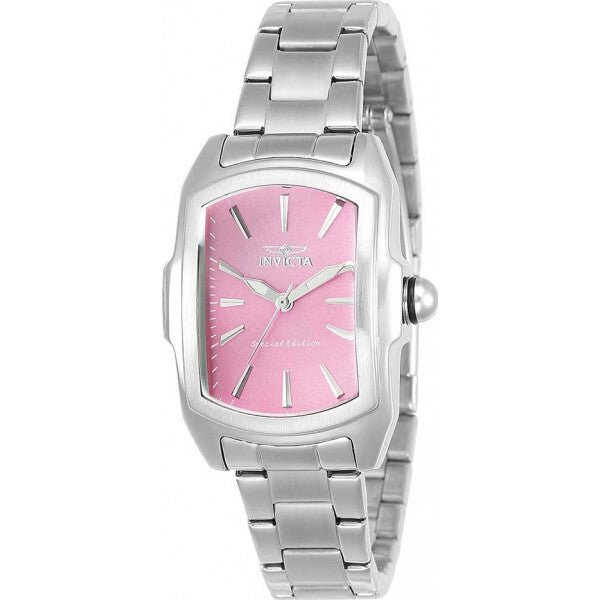 Invicta Pink Ladies Lupah Watch stainless steel, imported from the UK