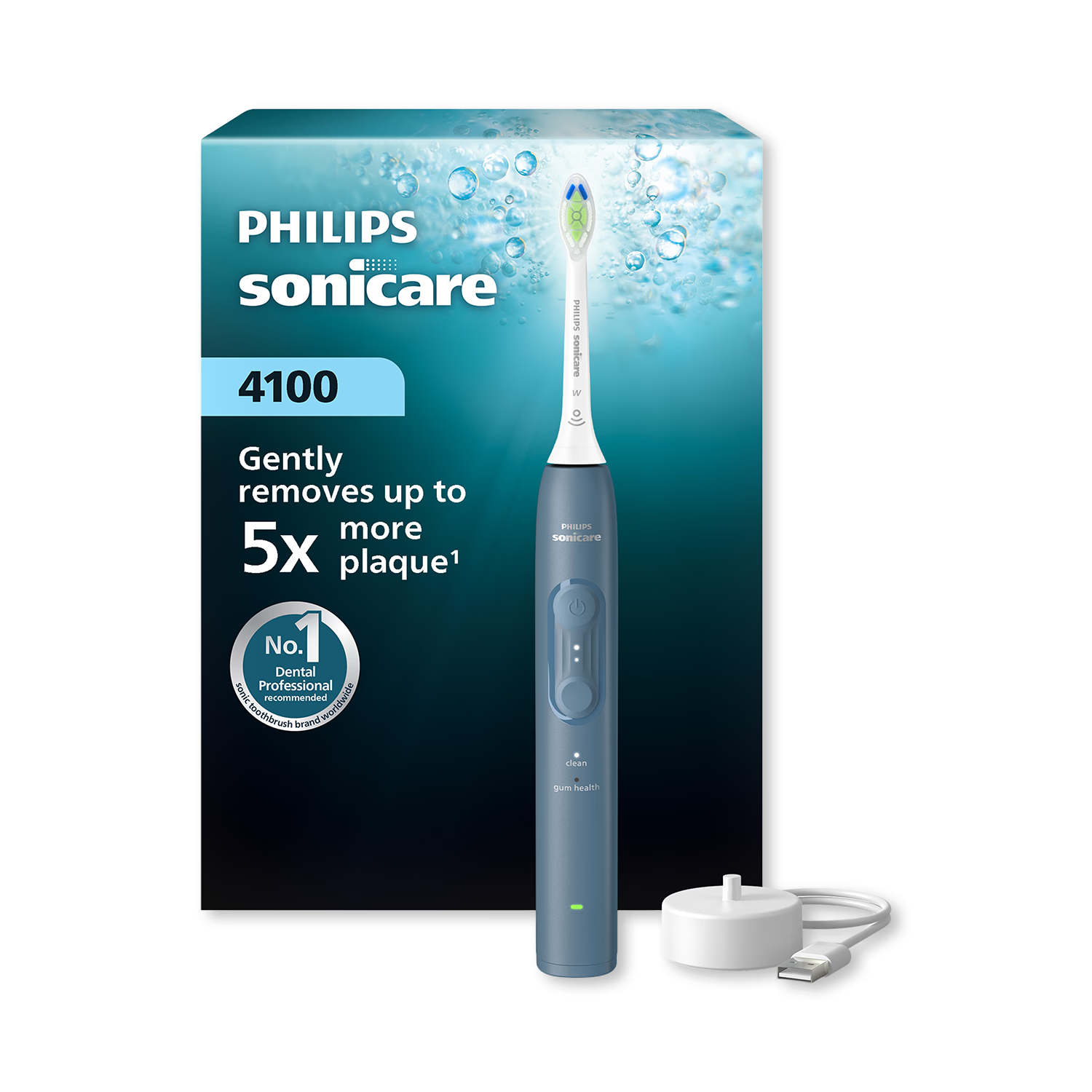 Philips Sonicare 4000 electric toothbrush Marine Blue (British brand)