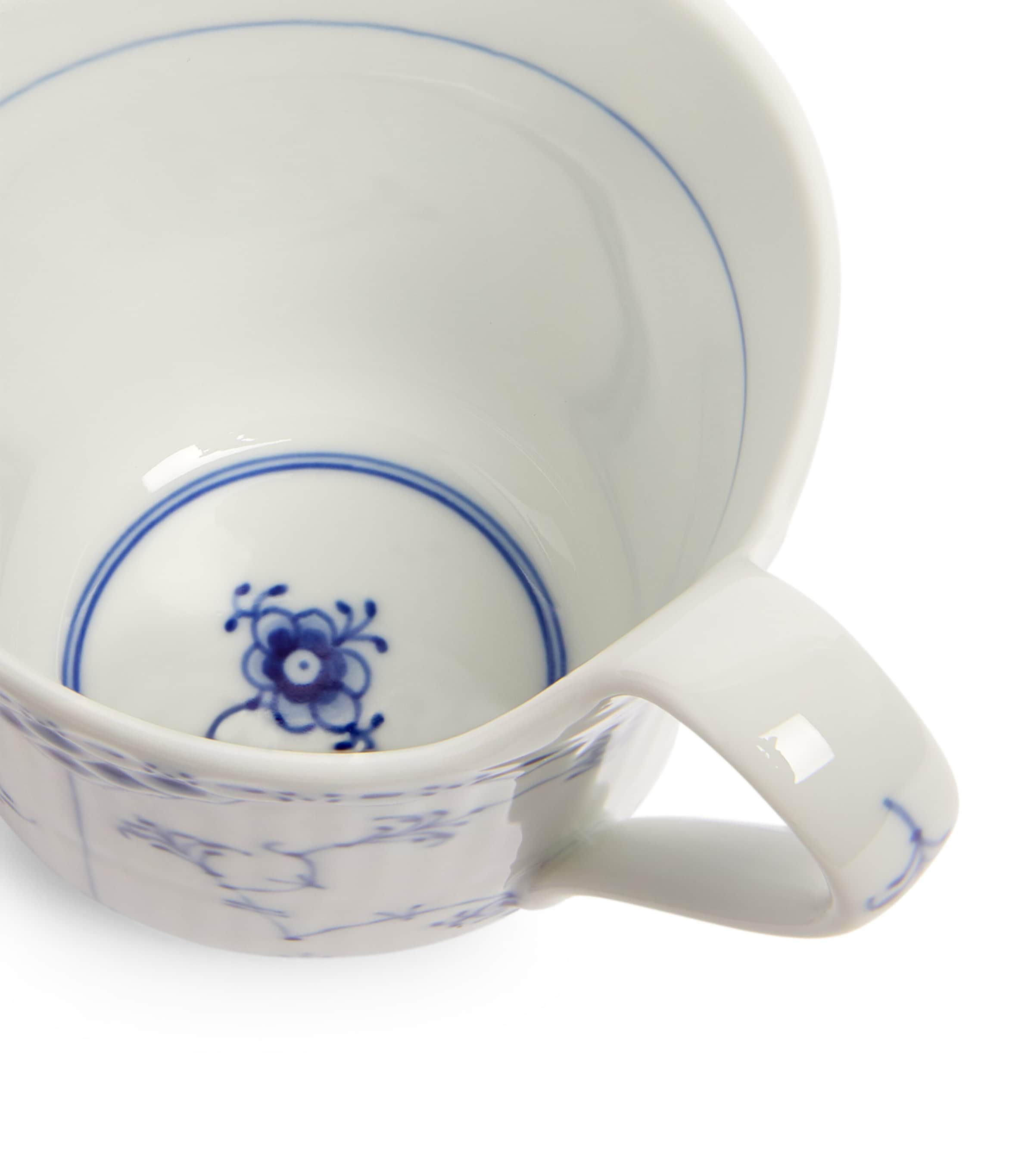 Royal Copenhagen Blue Fluted Half Lace mug, imported from the UK