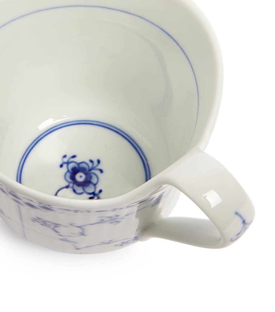 Royal Copenhagen Blue Fluted Half Lace mug, imported from the UK