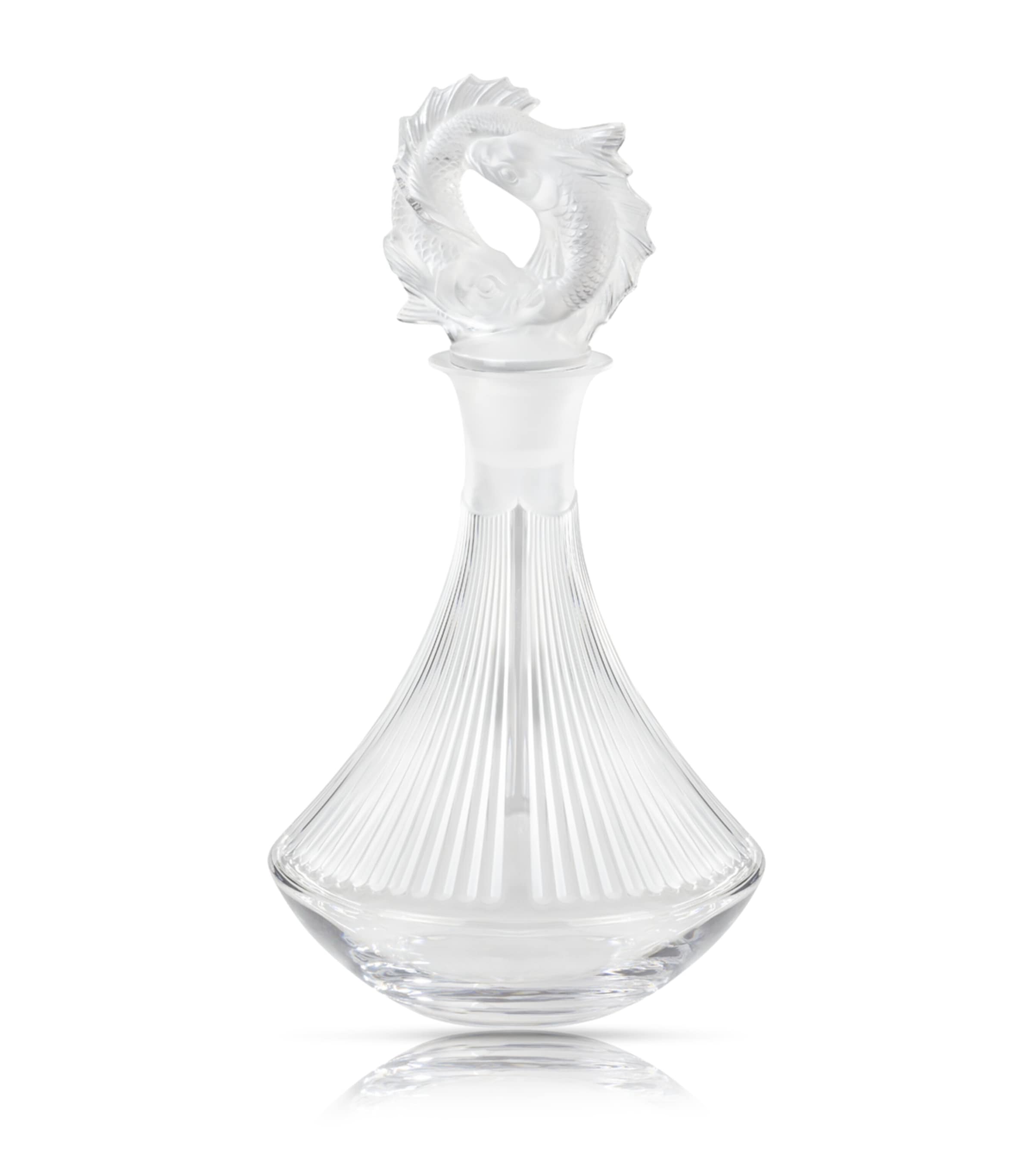 Lalique Poissons decanter, UK version