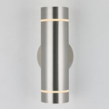 Artika C7 stainless steel wall light, UK version