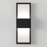 Artika Mazza black LED wall light with frosted diffuser, imported from the UK