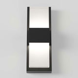Artika Mazza black LED wall light with frosted diffuser, imported from the UK