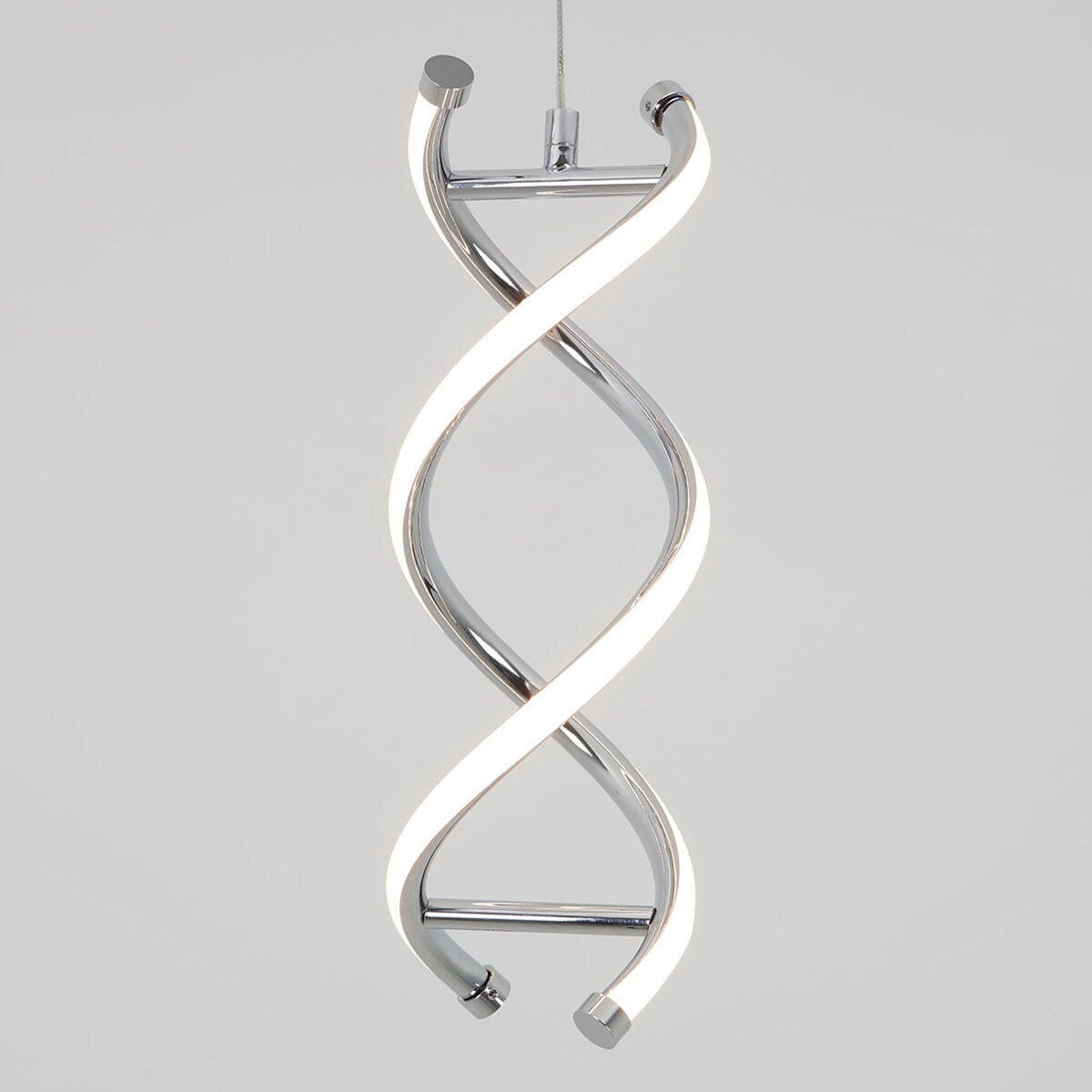 Artika DNA single light LED pendant chrome, imported from the UK