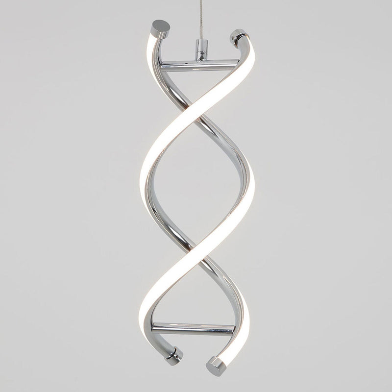 Artika DNA single light LED pendant chrome, imported from the UK