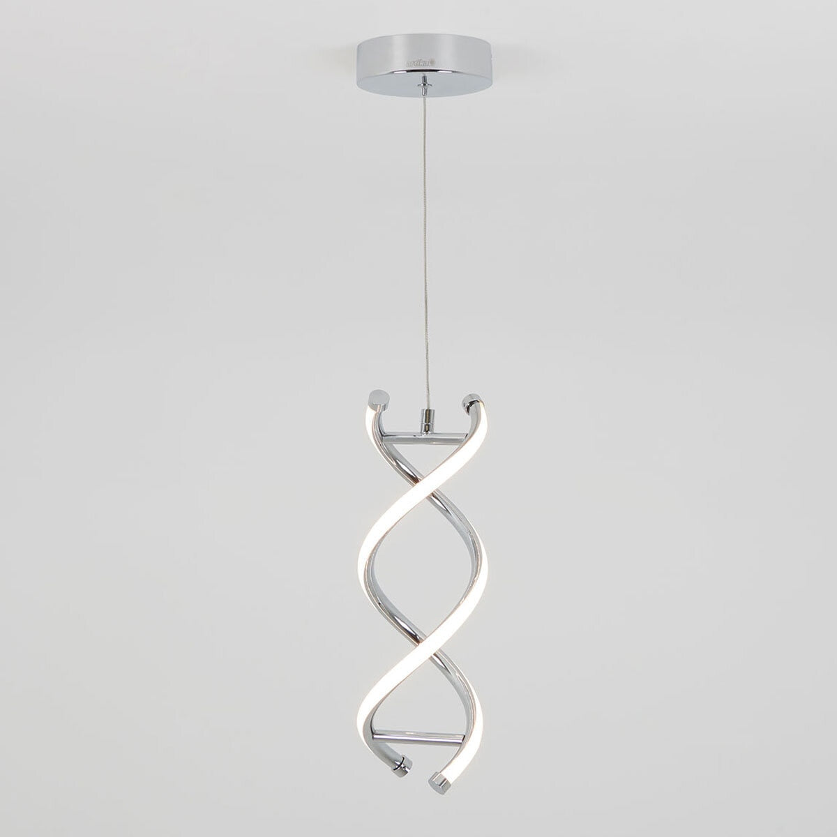 Artika DNA single light LED pendant chrome, imported from the UK