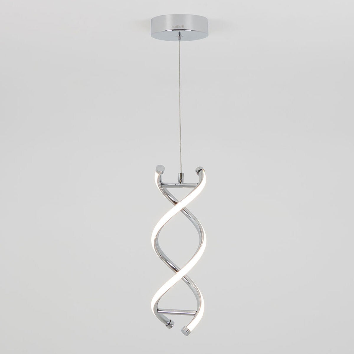 Artika DNA single light LED pendant chrome, imported from the UK