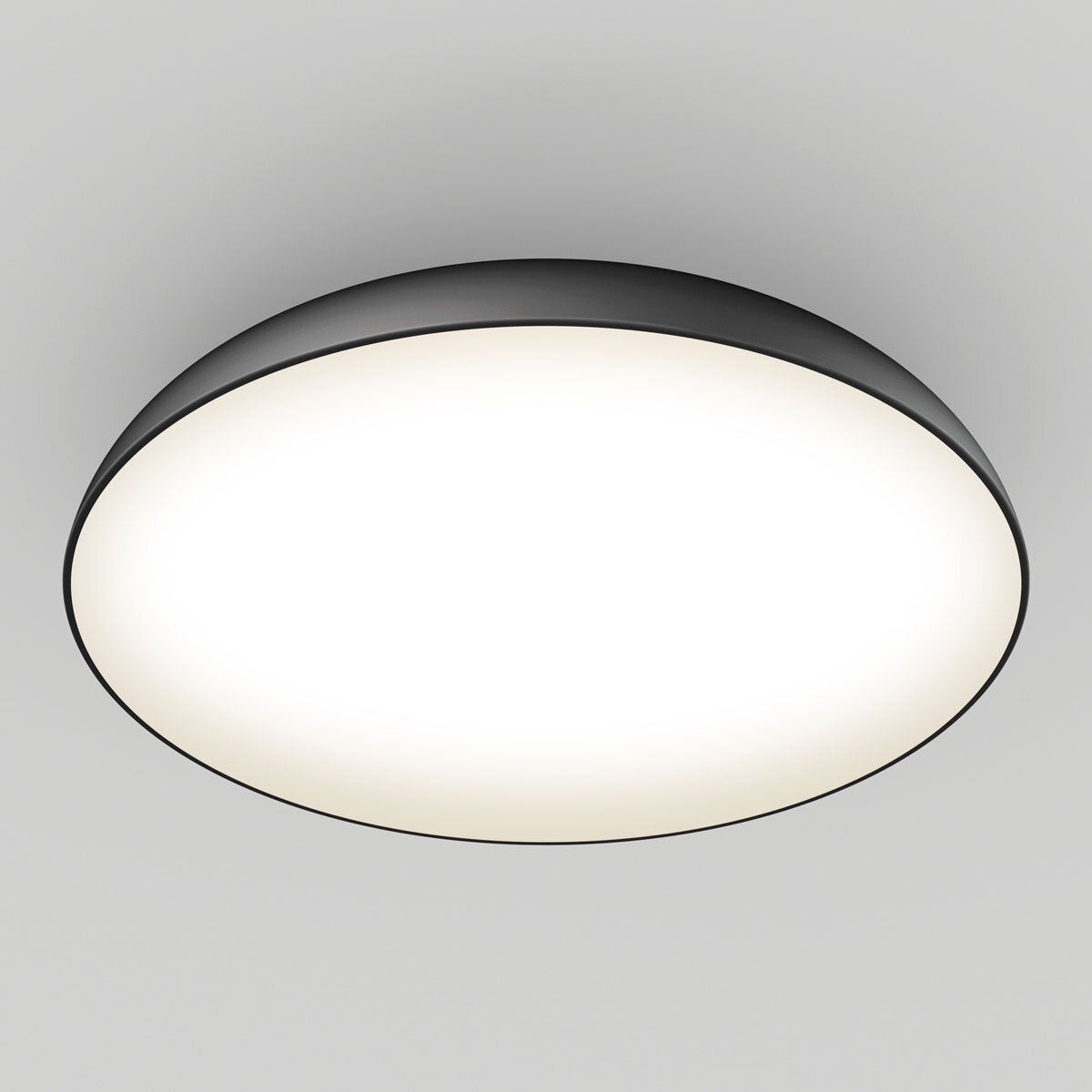 Artika Flint FM LED ceiling pendant light in black, imported from the UK