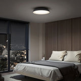 Artika Flint FM LED ceiling pendant light in black, imported from the UK