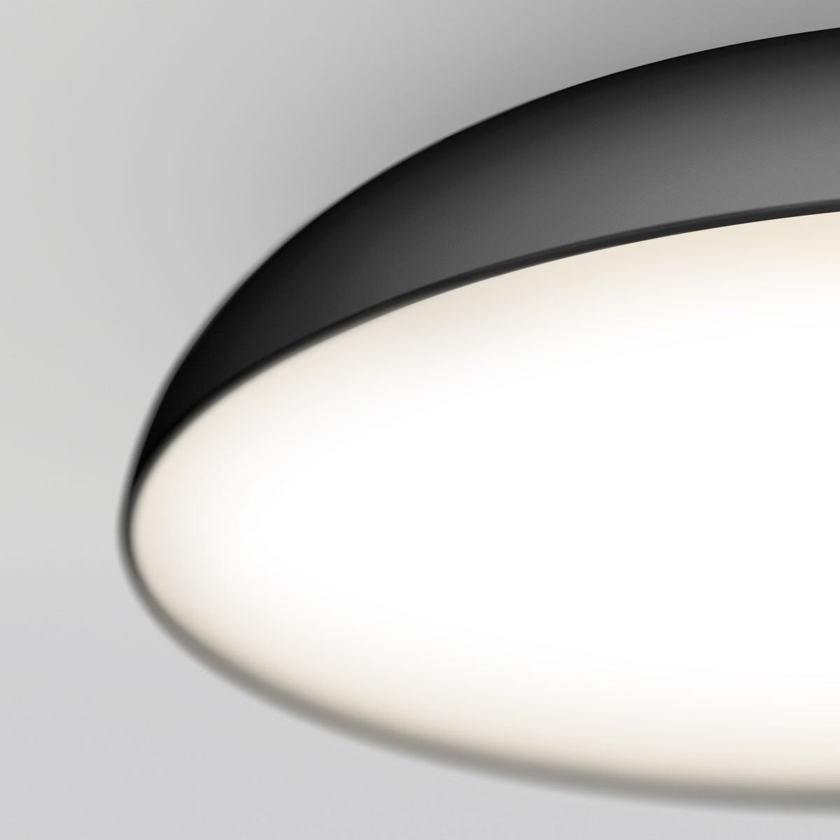 Artika Flint FM LED ceiling pendant light in black, imported from the UK