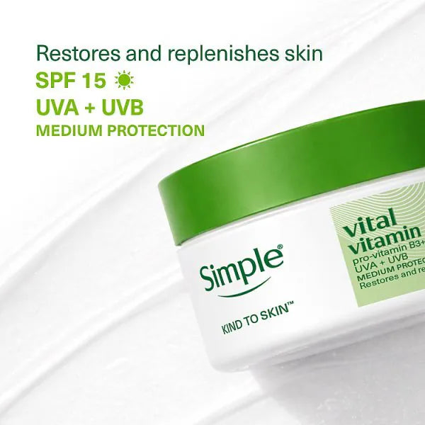 Simple Vital Vitamin Day Cream SPF 15 50ml (British brand)