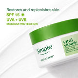 Simple Vital Vitamin Day Cream SPF 15 50ml (British brand)