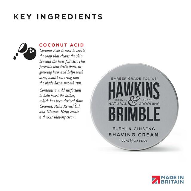 Hawkins & Brimble Shaving Cream   100ml GOODS M&S   