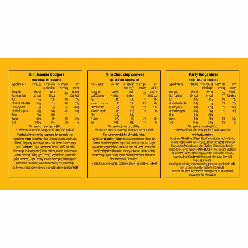 Fox's mini biscuit variety box 60 pack - British product