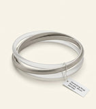 Cartier large Trinity bracelet white rose yellow gold 4.4mm (British brand)
