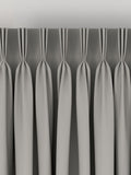 Silver made to measure curtains in 100% cotton, imported from the UK