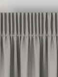 Silver made to measure curtains in 100% cotton, imported from the UK