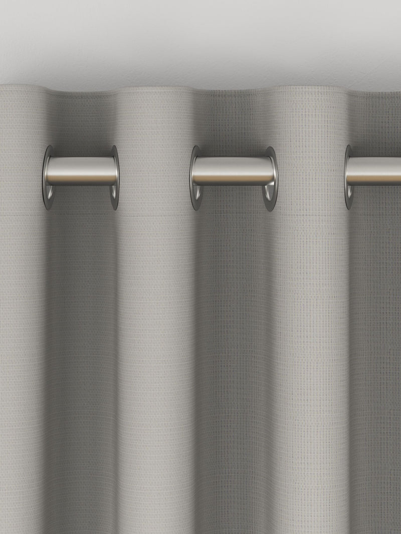 Silver made to measure curtains in 100% cotton, imported from the UK