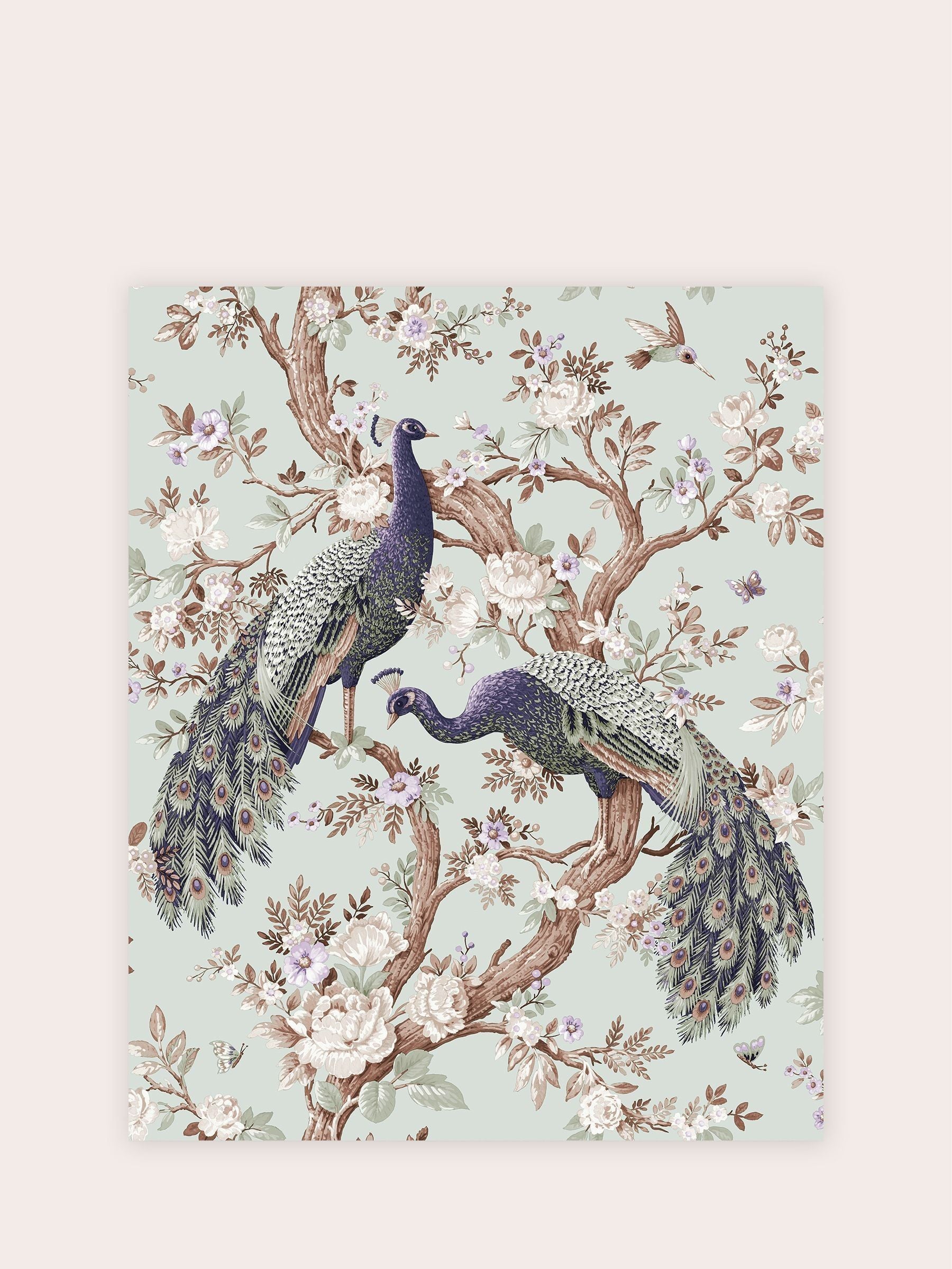 Laura Ashley wallpaper sample Duck Egg Belvedere A4 - British product