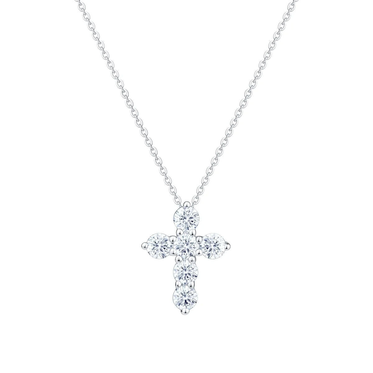 Costco 0.50ctw diamond cross pendant in 14ct white gold - British product