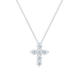 Costco 0.50ctw diamond cross pendant in 14ct white gold - British product